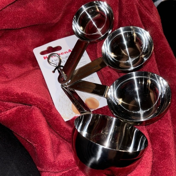 Kitchen Aid Stainless  steel measuring cups set of 4 New - Picture 7 of 11